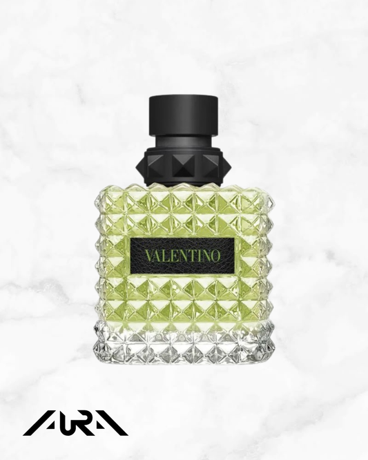 Valentino Donna Born In Roma Green Strawanza
